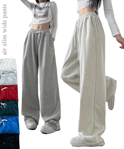 *컬러추가 에어 와이드한 데일리 밴딩팬츠